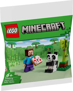 LEGO BAGS MINECRAFT STEVE Y PANDA BEBÈ