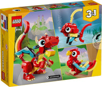 Bloques Lego Creator 3 En 1: DRAGÓN ROJO