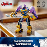 Lego Marvel Avenger Armadura Robótica de Thanos 113 Piezas
