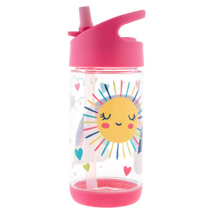 BOTELLA VASO ESCOLAR CON PICO ANTIDERRAME STEPHEN JOSEPH- arcoiris