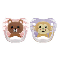 Set De 2 Chupetes Etapa 2 - 6-12M Oso Y Mono En Blister