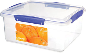 RECIPIENTE KLIP IT 5L RECTANGULAR AZUL