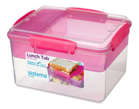 RECIPIENTE VIANDA CON SEPARADOR TO GO 2,3L RECTANGULAR